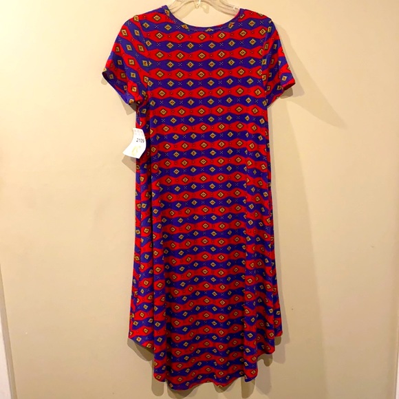 Lularoe Carly Hi Low Dress front pocket XS NWT - Picture 2 of 8